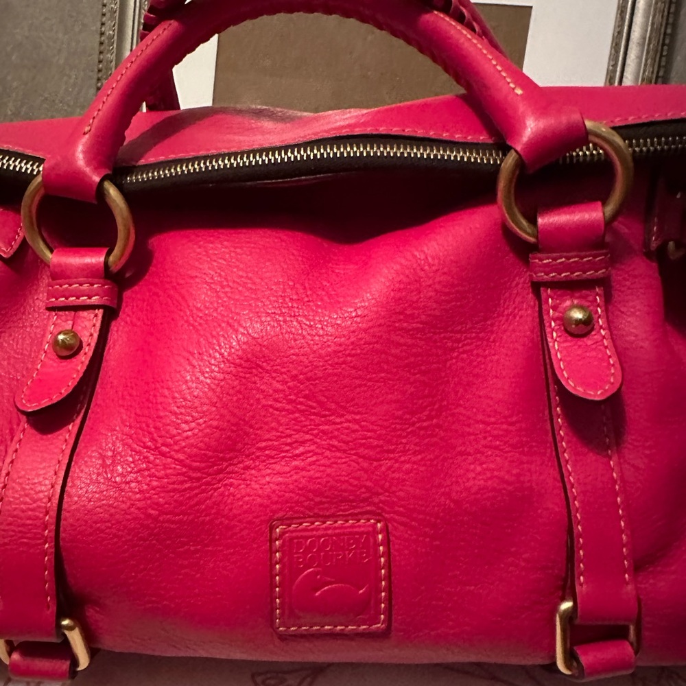 Dooney & Bourke Fuchsia pink Florentine Satchel Large